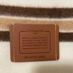 Coach limited edition wool blanket